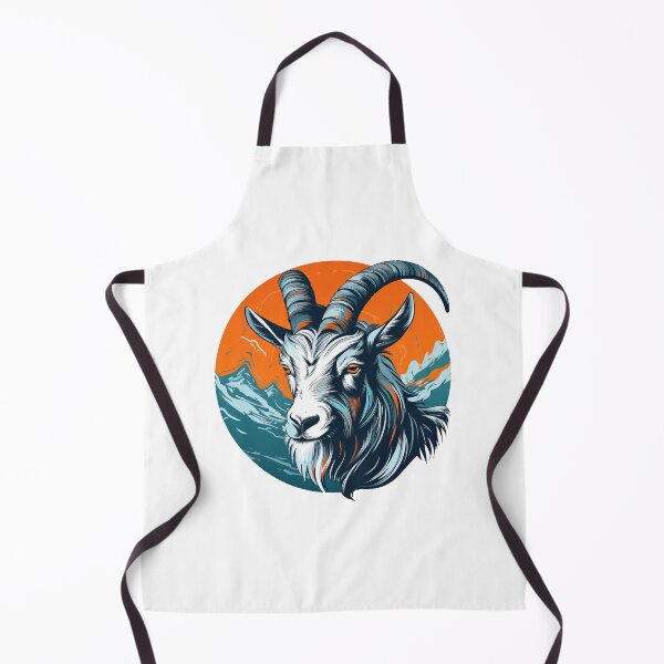 Item preview, Majestic Mountain Goat - Serene Wilderness - orange designed and sold by janedewaard.