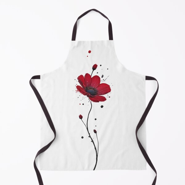Item preview, Red poppy. Minimalism. Stylish, watercolor illustration designed and sold by Harmonysens.