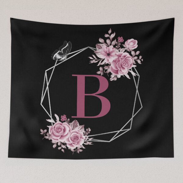 Item preview, Elegant B Letter Floral Monogram Design designed and sold by WomenLevelUp.