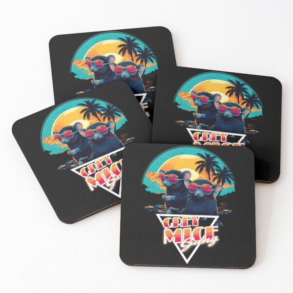 Item preview, Retro Wave Grey Mice Gang Shirt designed and sold by RedDesignSyc.