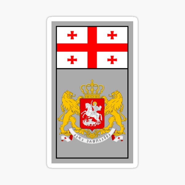 Item preview, Georgia Flag and Coat of arms designed and sold by adamst555.