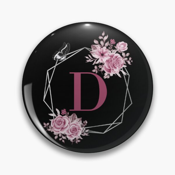 Item preview, Elegant D Letter Floral Monogram Design designed and sold by WomenLevelUp.