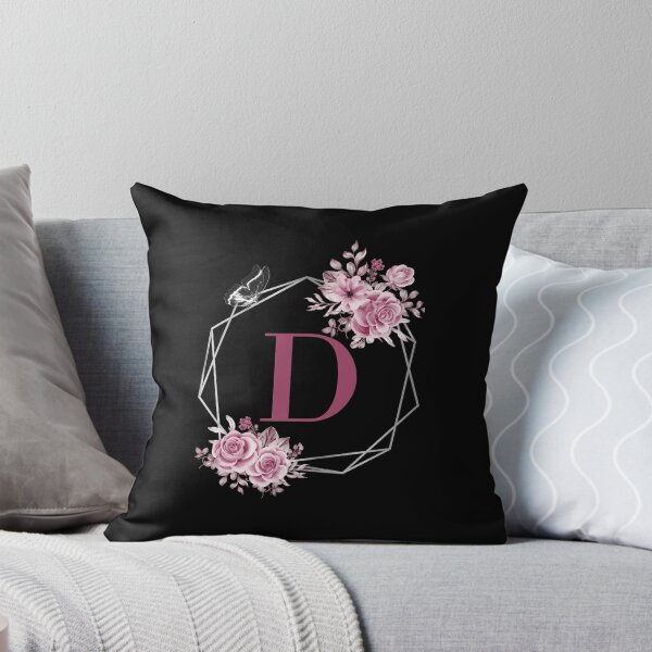 Item preview, Elegant D Letter Floral Monogram Design designed and sold by WomenLevelUp.