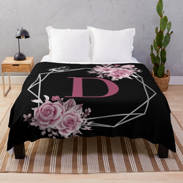 Item preview, Elegant D Letter Floral Monogram Design designed and sold by WomenLevelUp.