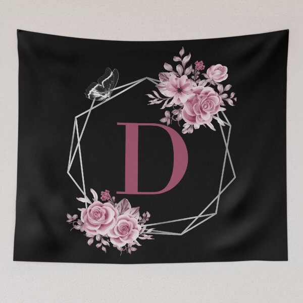 Item preview, Elegant D Letter Floral Monogram Design designed and sold by WomenLevelUp.