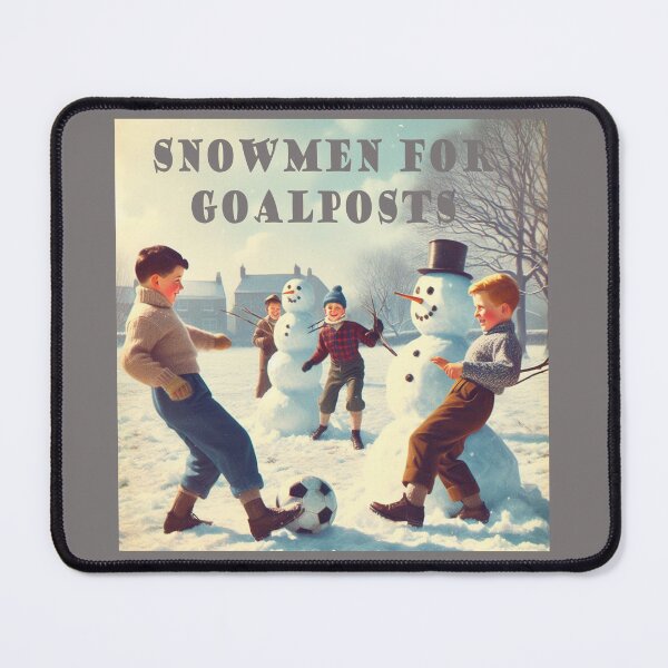 Item preview, Football Snowmen for Goalposts designed and sold by jamdoodle.