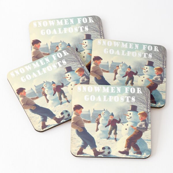 Item preview, Football Snowmen for Goalposts designed and sold by jamdoodle.