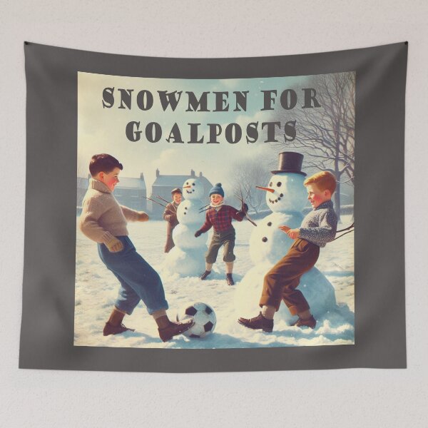 Item preview, Football Snowmen for Goalposts designed and sold by jamdoodle.