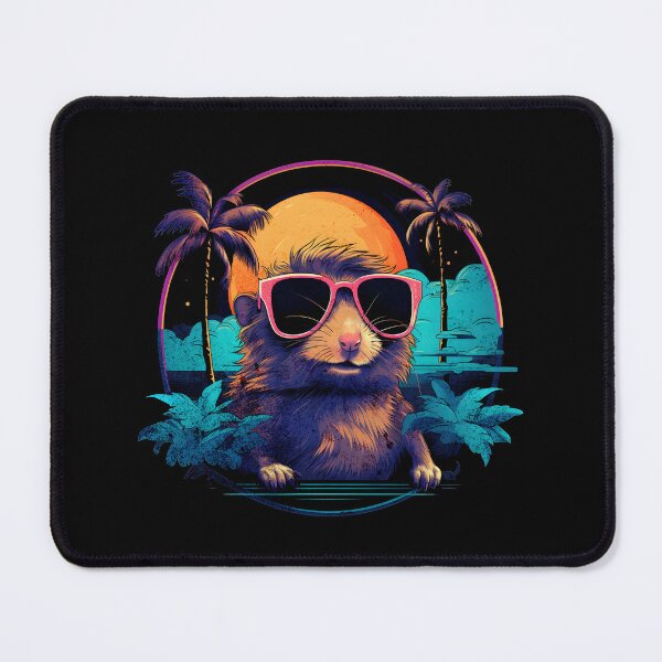 Item preview, Retro Wave Gerbil Good Vibes designed and sold by RedDesignSyc.