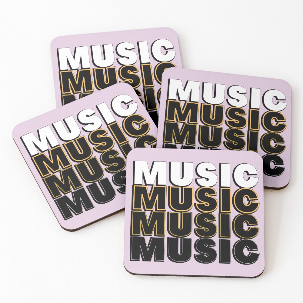 Item preview, Coasters (Set of 4) designed and sold by NotesForMusic.