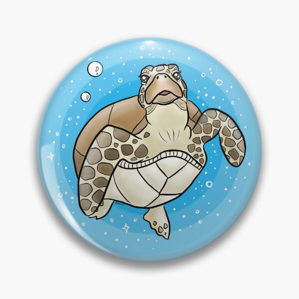 Item preview, Cute sea turtle designed and sold by doodletokki.