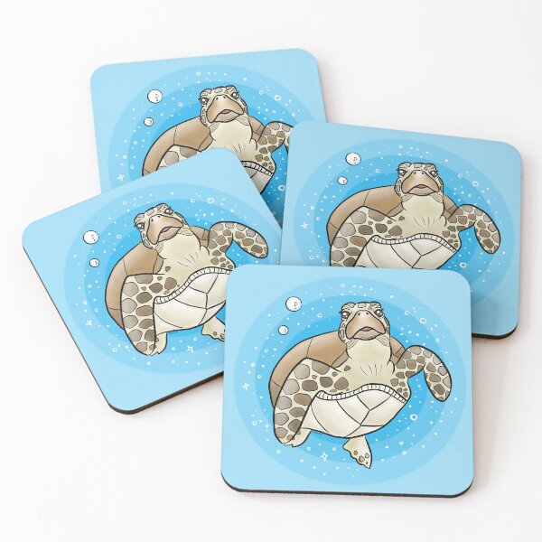 Item preview, Cute sea turtle designed and sold by doodletokki.