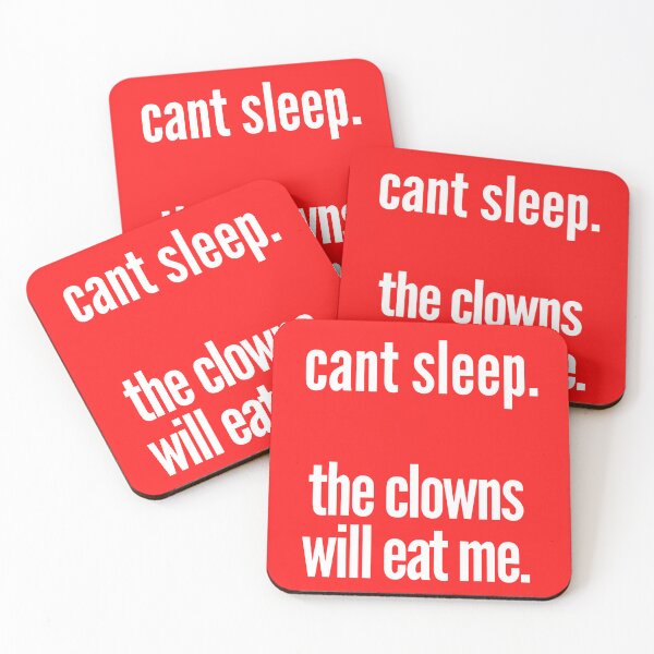 Item preview, can't sleep. the clowns will eat me - red  designed and sold by freakydutchkid.