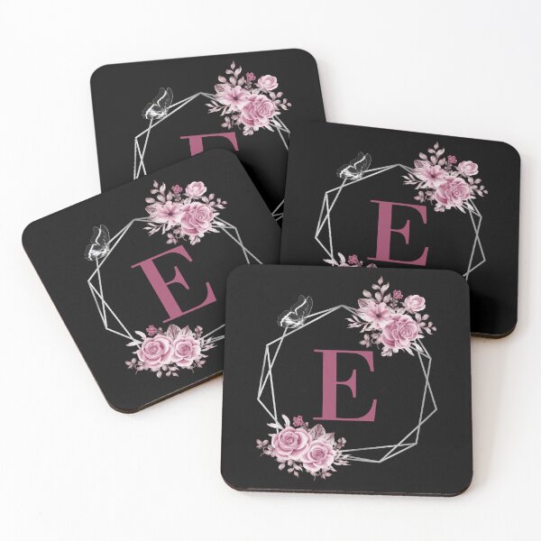 Item preview, Elegant E Letter Floral Monogram Design designed and sold by WomenLevelUp.