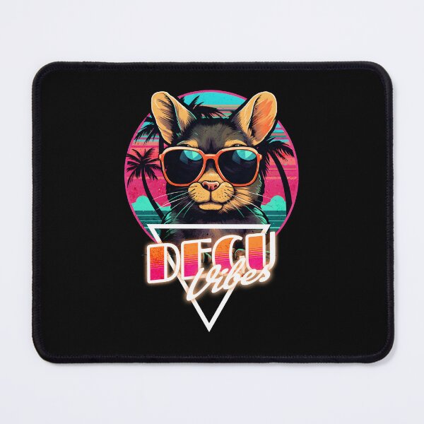 Item preview, Retro Wave Degu Vibes designed and sold by RedDesignSyc.