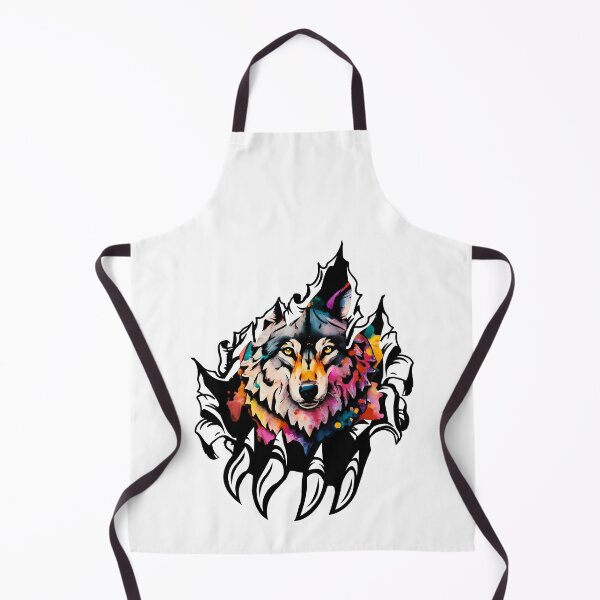 Item preview, Wolf Ripping sharp eyes - Cool Colorful Wolf designed and sold by MoSaid.