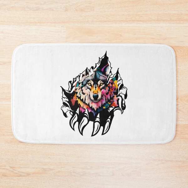 Item preview, Wolf Ripping sharp eyes - Cool Colorful Wolf designed and sold by MoSaid.