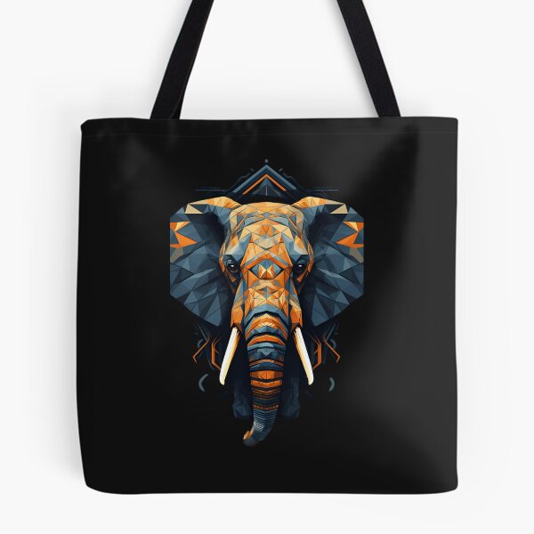 Item preview, elephant based on abstract geometric  designed and sold by Linework Studio.