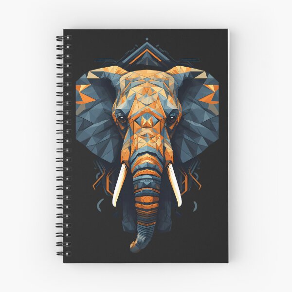 Item preview, elephant based on abstract geometric  designed and sold by Linework Studio.