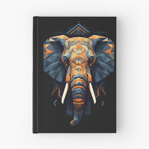 Item preview, elephant based on abstract geometric  designed and sold by Linework Studio.