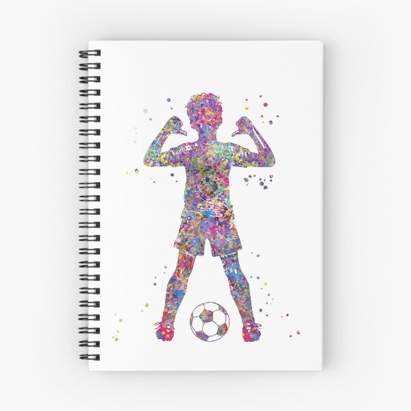Item preview, jugador de fútbol niño designed and sold by Rosaliartbook.