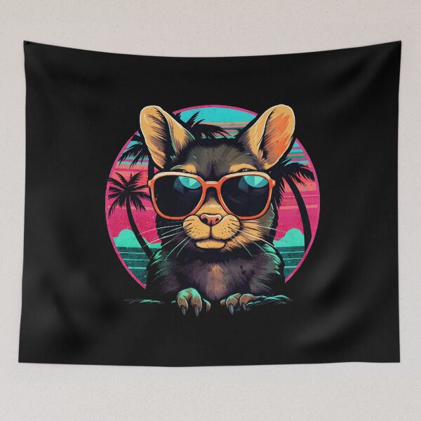 Item preview, Retro Wave Degu designed and sold by RedDesignSyc.