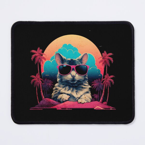 Item preview, Retro Wave Degu Miami Vibes designed and sold by RedDesignSyc.