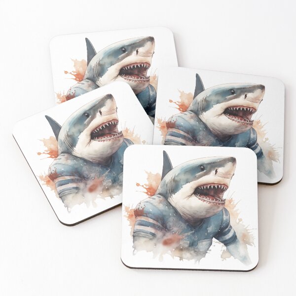 Item preview, American Football Shark Player designed and sold by Sp3ctrumOfColor.