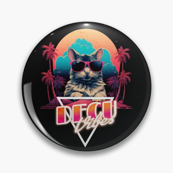 Item preview, Retro Wave Degu Miami Vibes designed and sold by RedDesignSyc.
