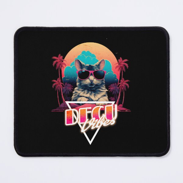 Item preview, Retro Wave Degu Miami Vibes designed and sold by RedDesignSyc.
