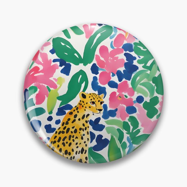 Item preview, Cheetah in Matisse garden designed and sold by SophieClimaArt.