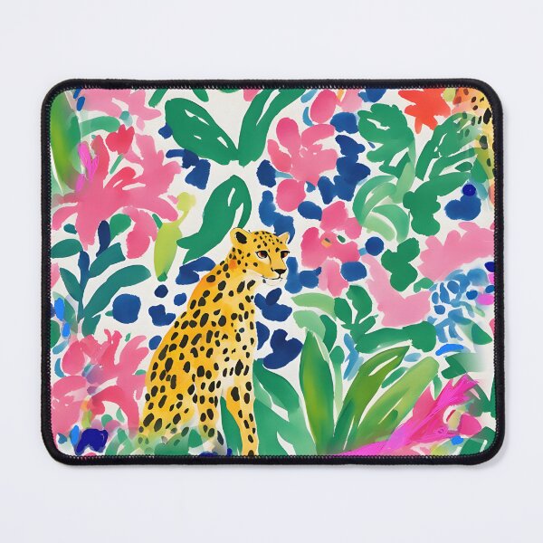 Item preview, Cheetah in Matisse garden designed and sold by SophieClimaArt.