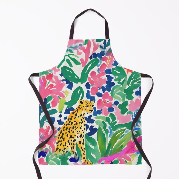 Item preview, Cheetah in Matisse garden designed and sold by SophieClimaArt.