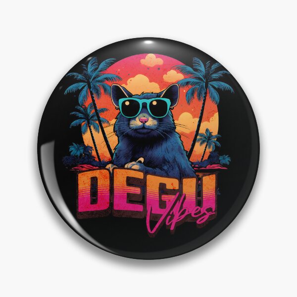 Item preview, Retro Wave Degu Miami designed and sold by RedDesignSyc.