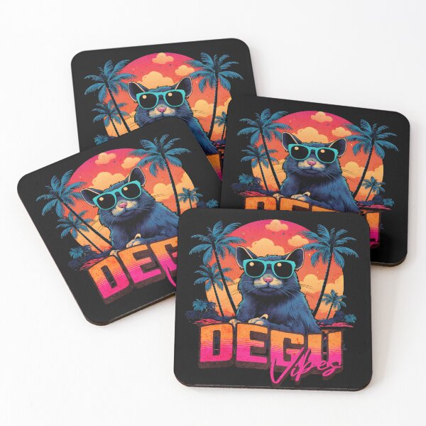 Item preview, Retro Wave Degu Miami designed and sold by RedDesignSyc.