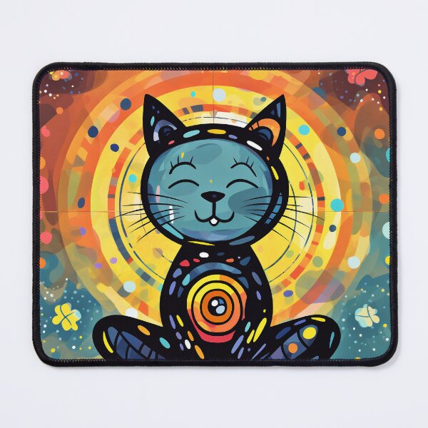 Item preview, Meditative Mandala Cat - Tranquil Harmony designed and sold by simonbluevski.