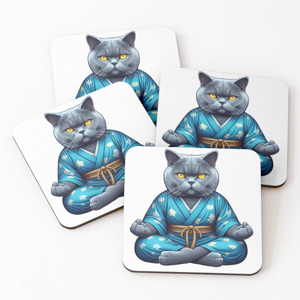 Item preview, Meditation Cat designed and sold by BUABUABUA.