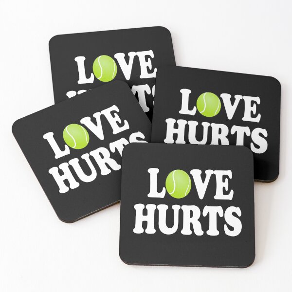 Item preview, Love hurts Tennis Player Design designed and sold by ShirtGalaxy.