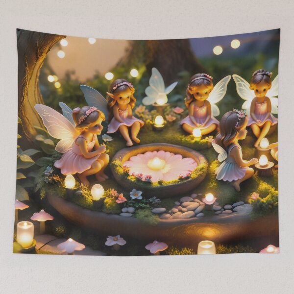 Item preview, Twilight Enchantment: Fairy Garden at Sunset designed and sold by PanoramaPrints.