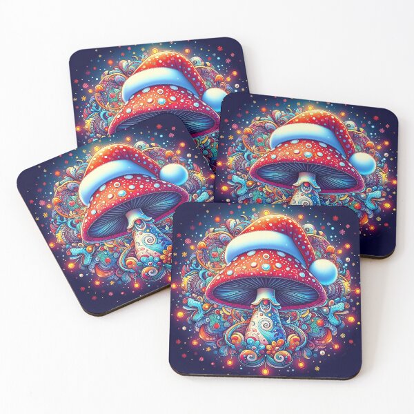 Artikelvorschau, Psychedelischer Pilz Weihnachten Psilocybin Weihnachtsmann entworfen und verkauft von CoffeeIsATrip.