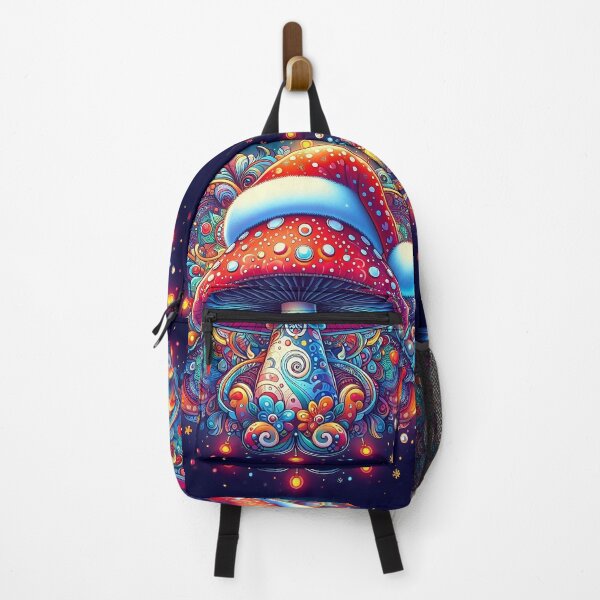 Item preview, Psychedelic Mushroom Christmas psilocybin Santa Claus designed and sold by CoffeeIsATrip.