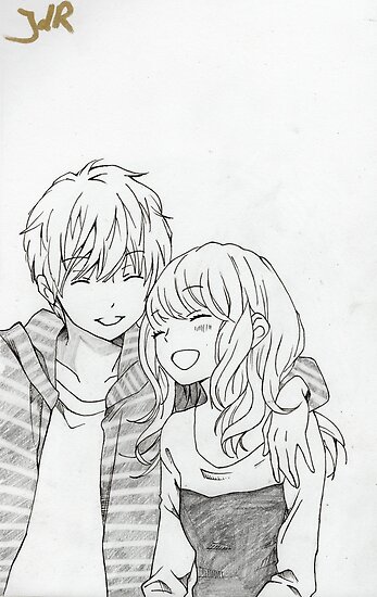  Cute  Manga Couple  Poster by Joron Redbubble