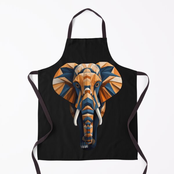 Item preview, elephant based on abstract geometric designed and sold by Linework Studio.