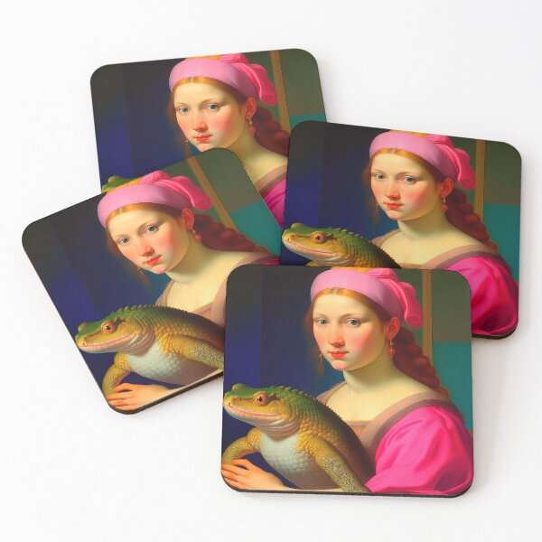 Item preview, Renaissance Lady With Large Amphibian designed and sold by LanaGustavsson.