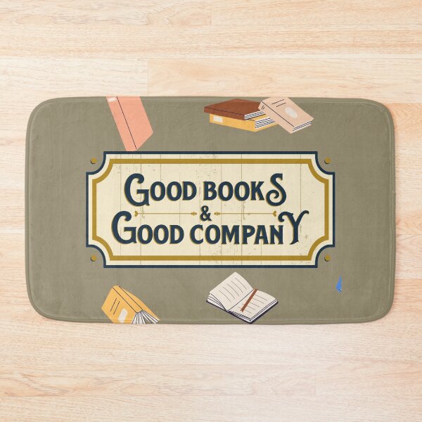 Item preview, Good Books and good company designed and sold by BloomingByL.