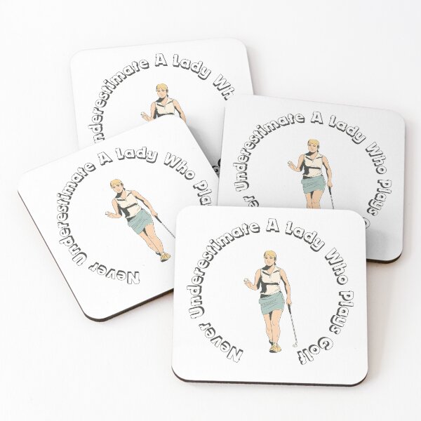 Item preview, Never Underestimate A Lady Who Plays Golf - Lady Plays Golf - Women Plays Golf Poster designed and sold by CYGIS STORE.