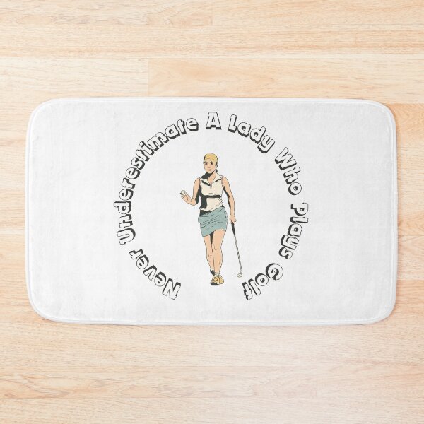 Item preview, Never Underestimate A Lady Who Plays Golf - Lady Plays Golf - Women Plays Golf Poster designed and sold by CYGIS STORE.