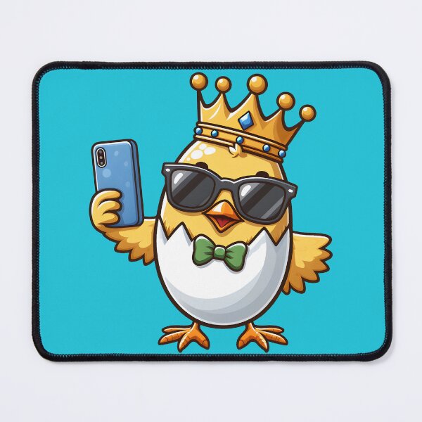Item preview, Cute King Chick Takes  Selfie designed and sold by PuFFYTiC.