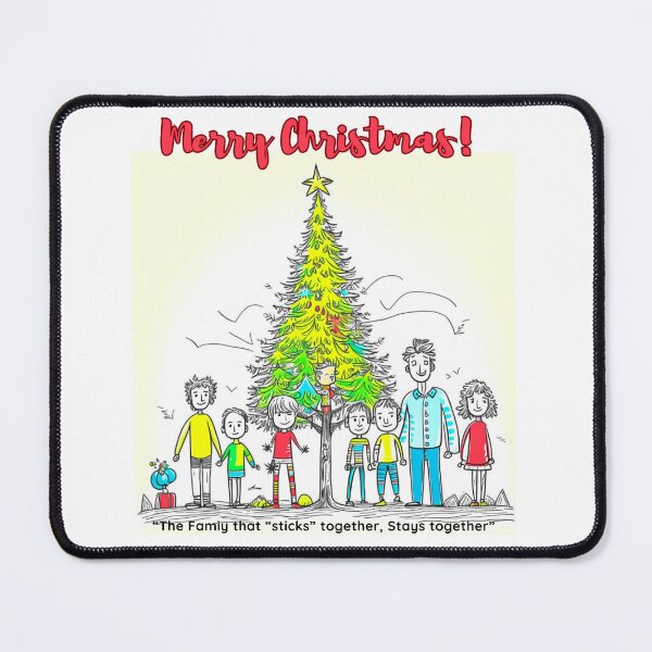 Item preview, Merry Connections - Stick Figure Family in Christmas Unity designed and sold by TrendyTreasureP.