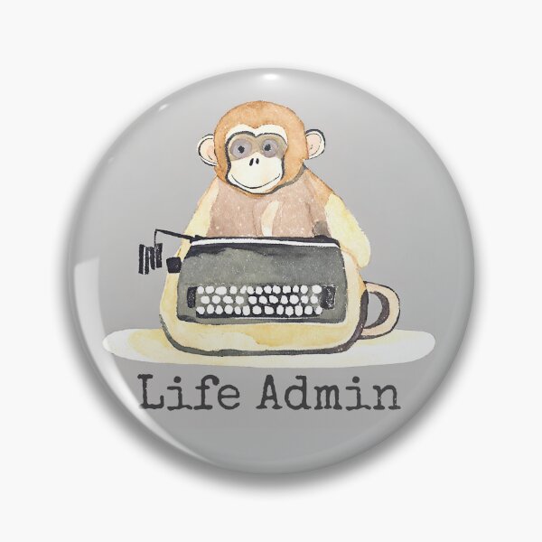 Item preview, Monkey Life Admin Typist  designed and sold by AnimaliaStar.